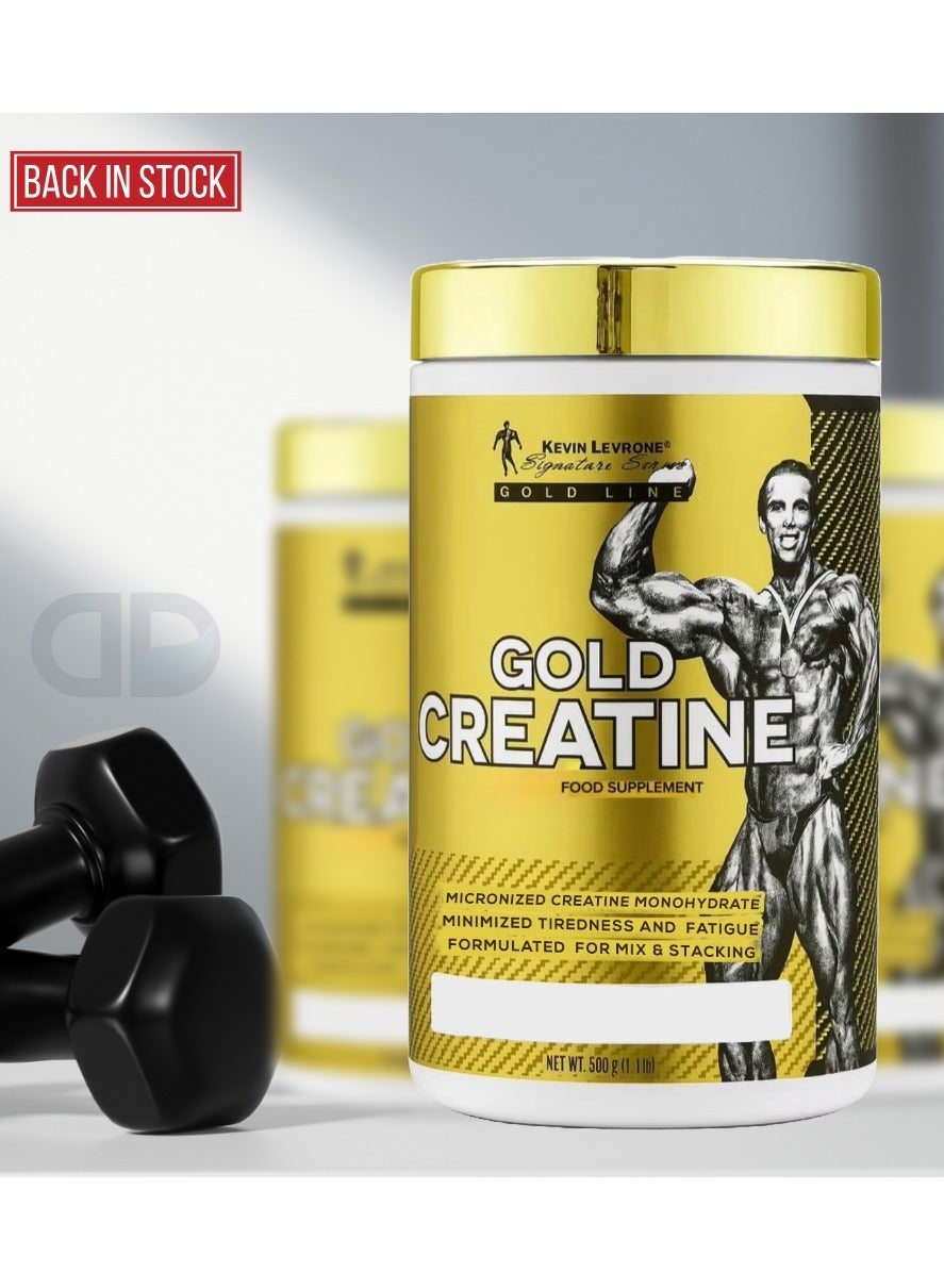 Kevin Levrone Gold Creatine Monohydrate Micronized 100 Servings 500 Grams, Unflavoured